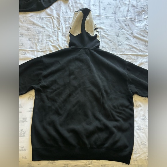 Black Skeleton Zip Up Hoodie - Forever 21- Large - Picture 1 of 3